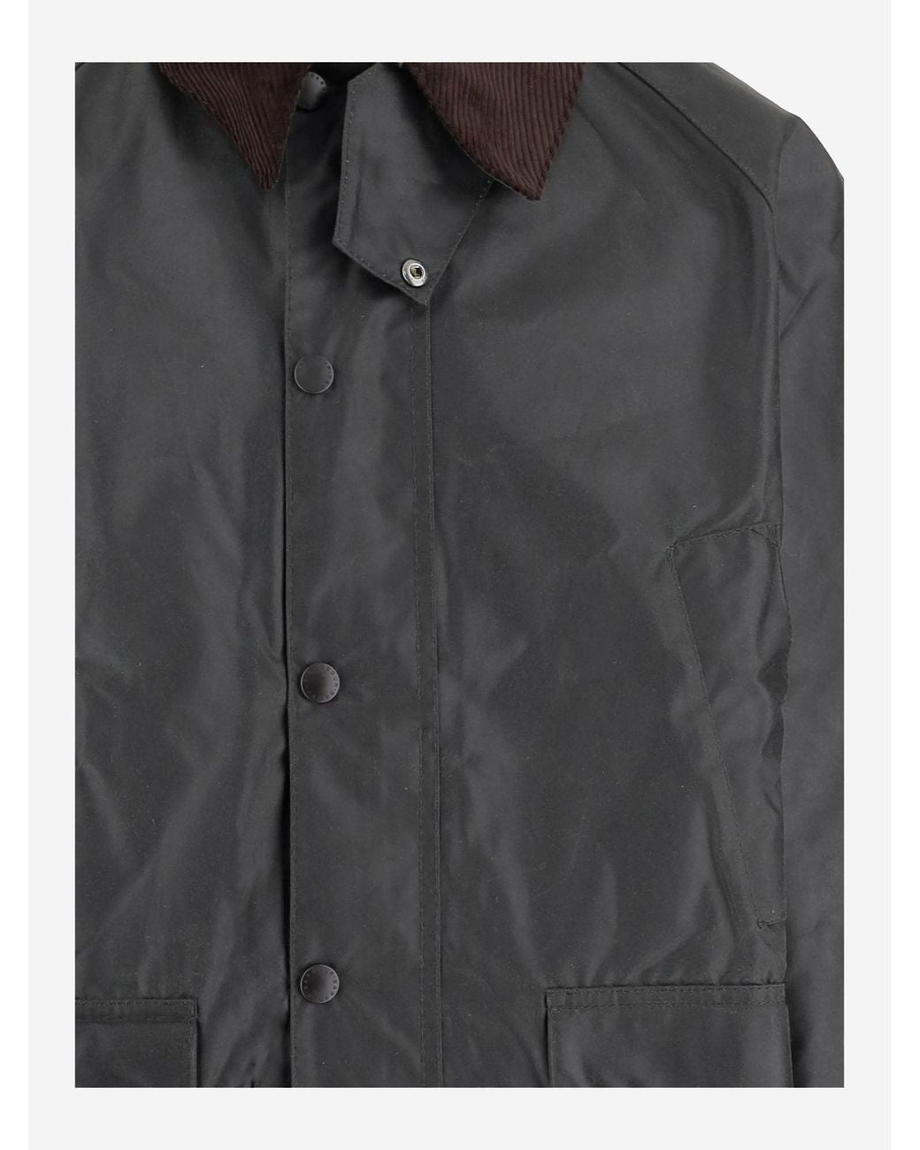 Barbour Black Waxed Jacket Bedale Cotton