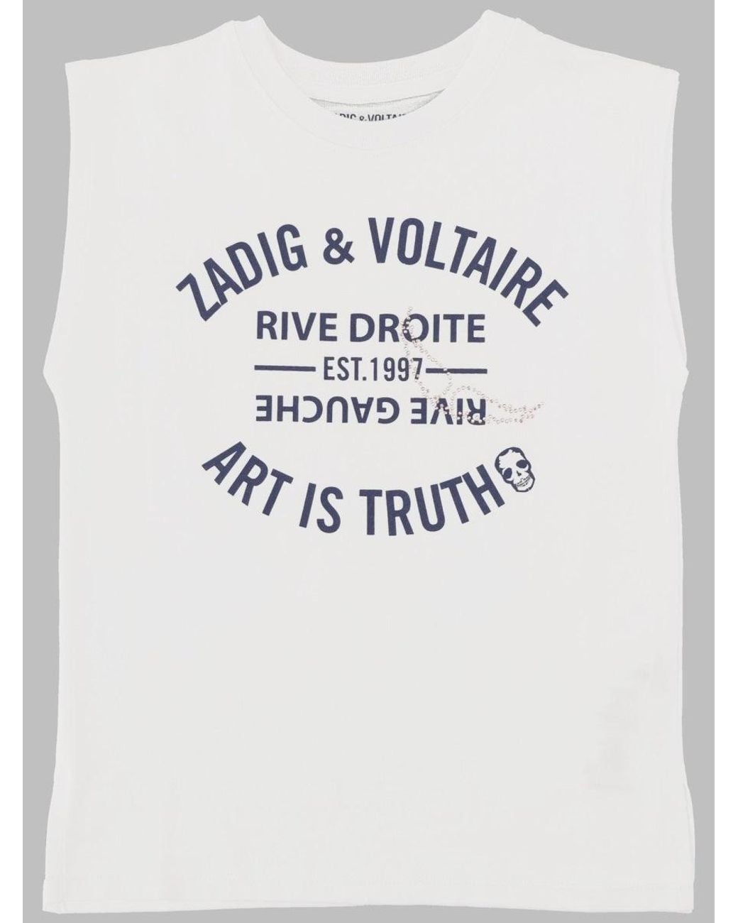 Zadig & Voltaire White Mini Girls Cotton Tee Shirt