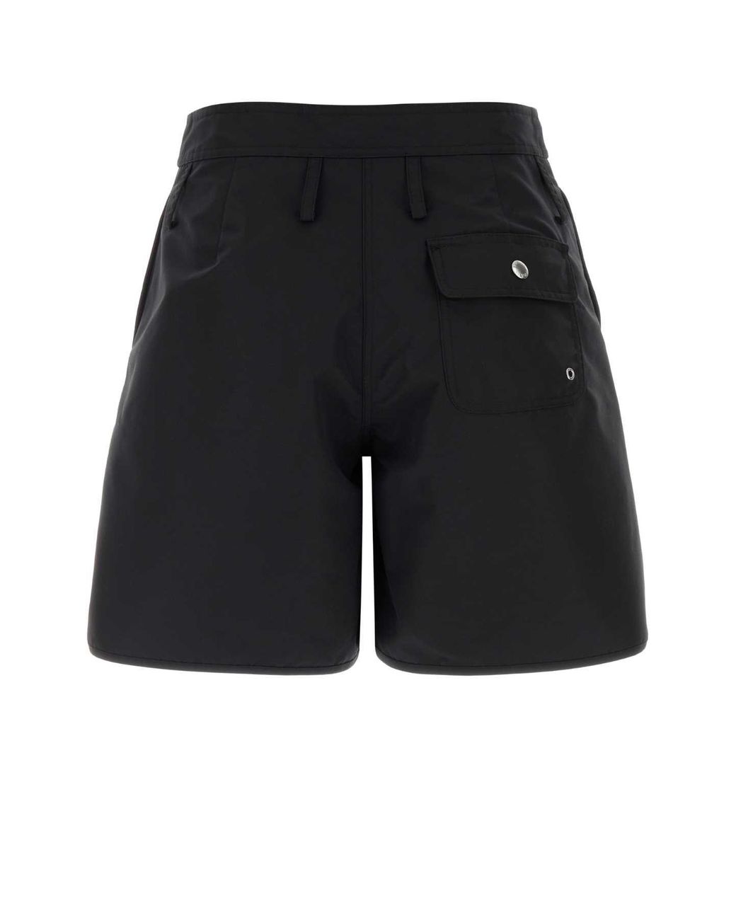 Prada Black Solid Shorts