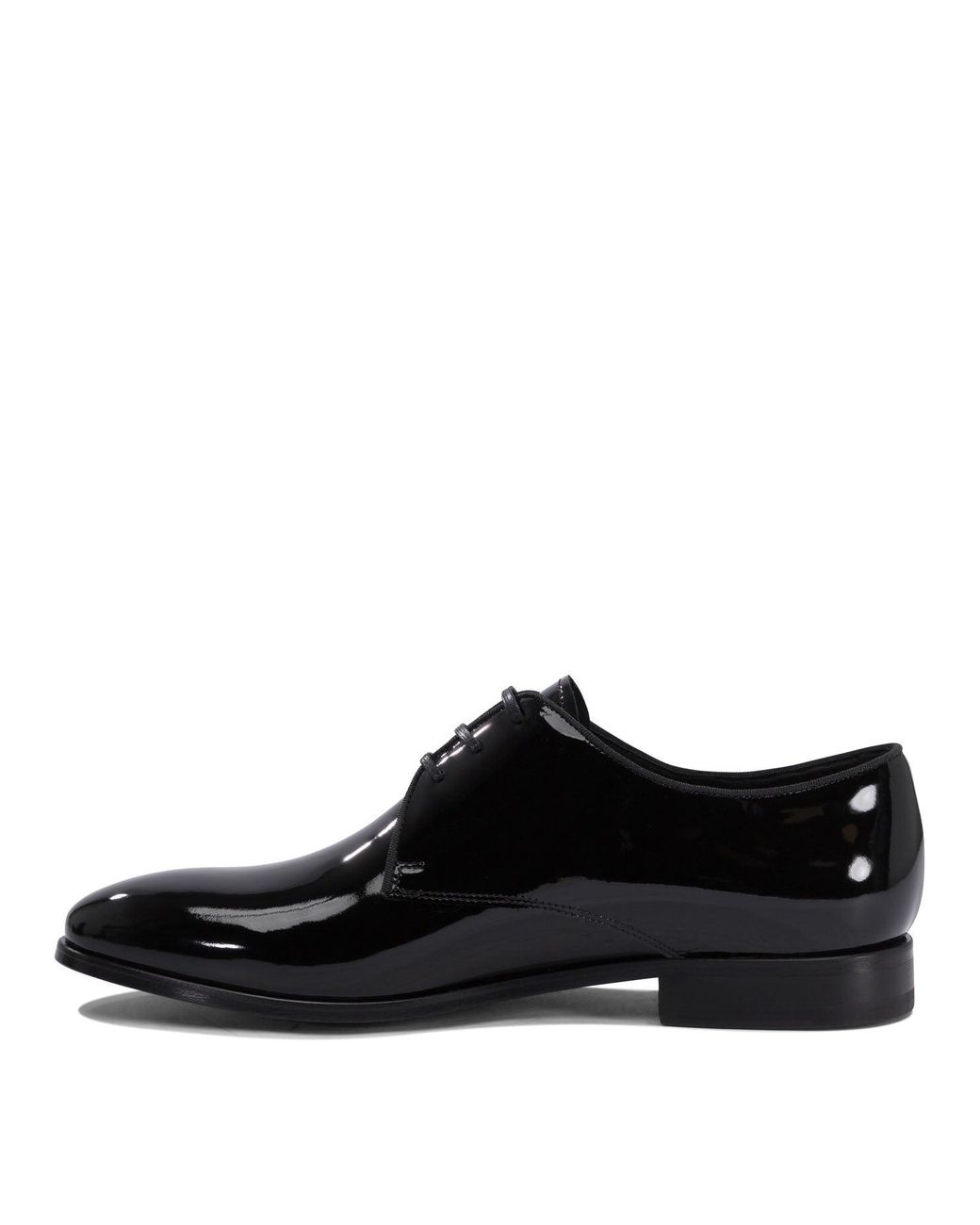 Fabi Black Patent Leather Oxford