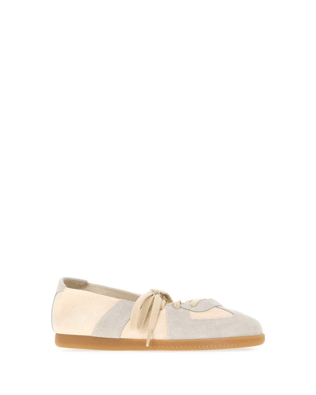 Maison Margiela Pink Lace Up Ballet Flats