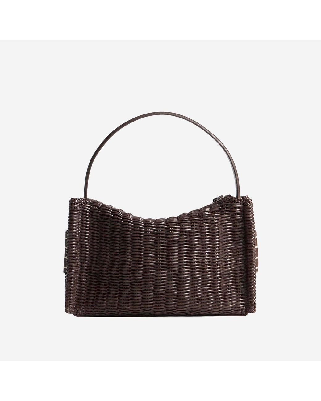 J.W. Anderson Brown Shoulder Bag Woven Leather