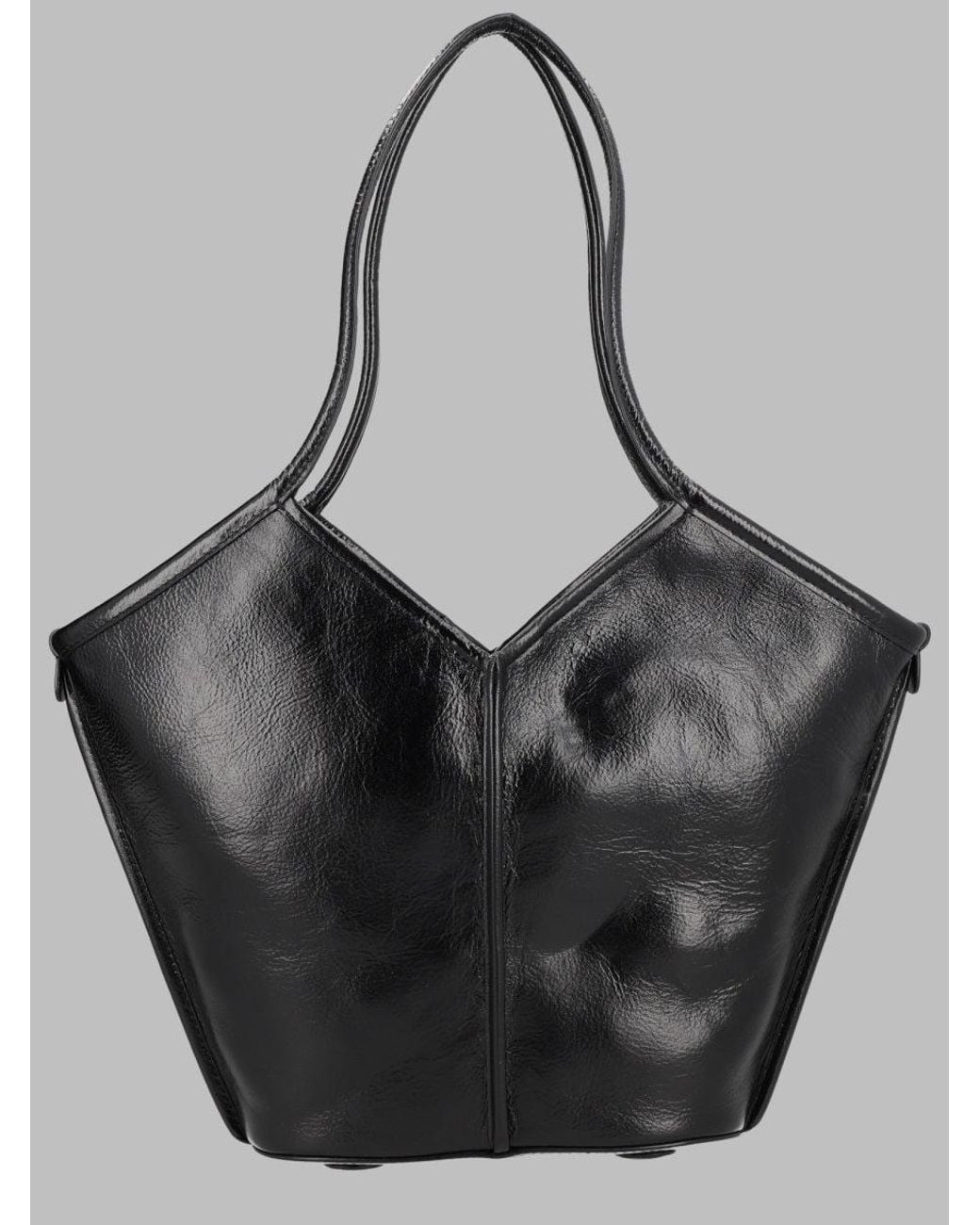 Hereu Black Borsa Tote "Calella" Small