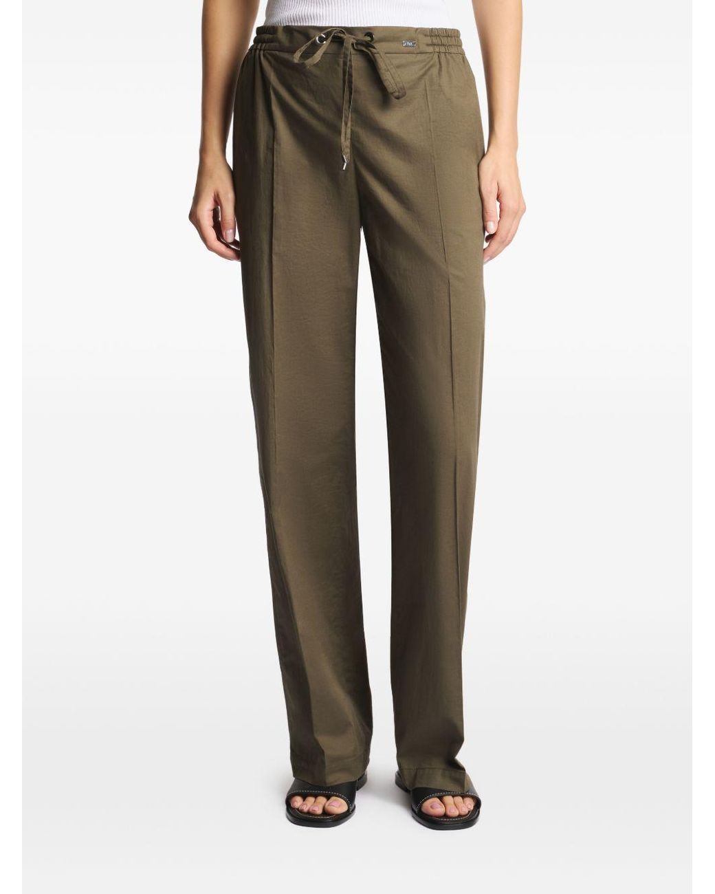 Fay Green Cotton Trousers