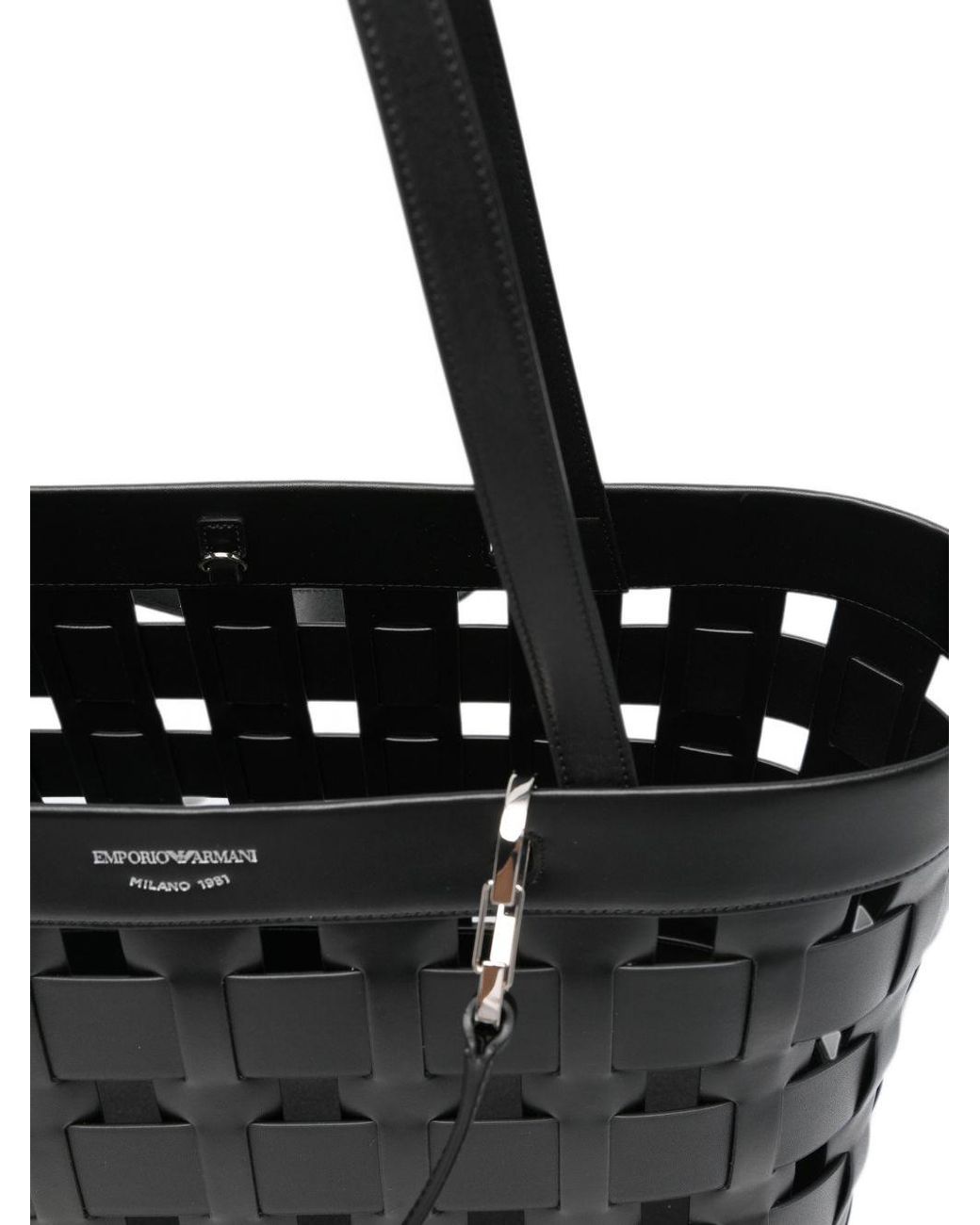 Emporio Armani Black Medium Tote Bag