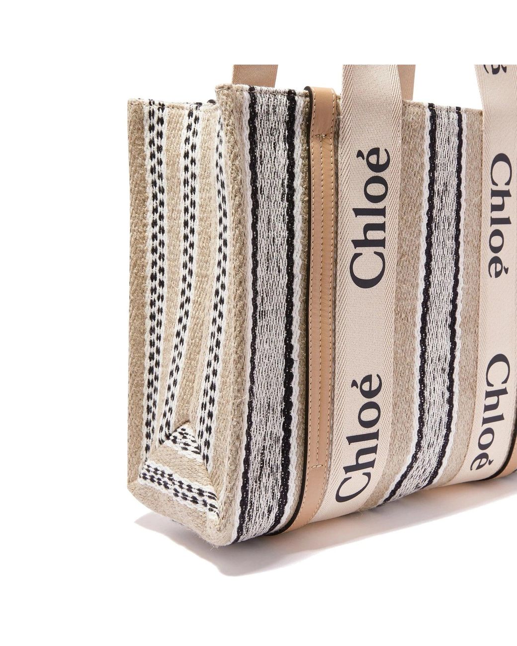 Chloé Metallic Chloé Woody Medium Tote Bag