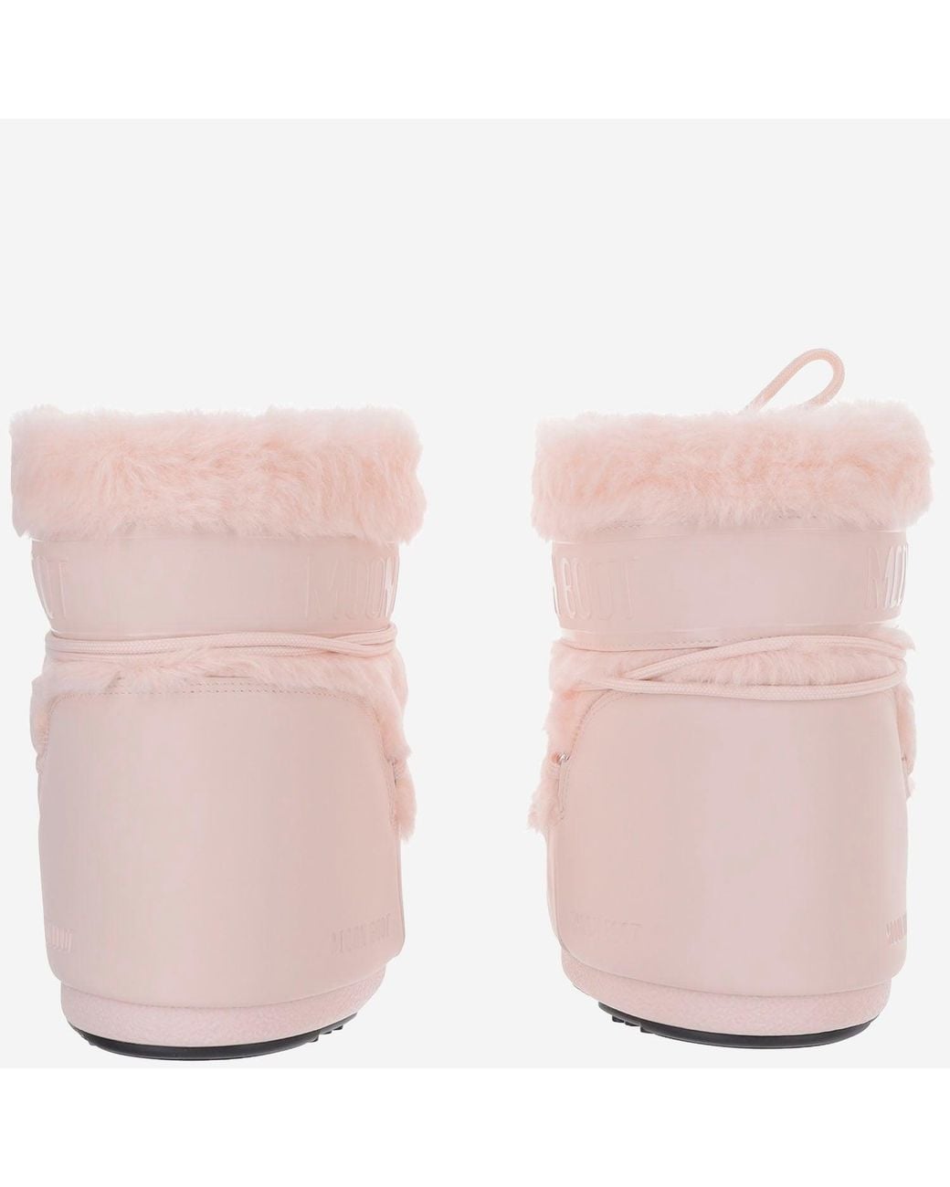 Moon Boot Pink Icon Low Faux Fur Ankle Boots
