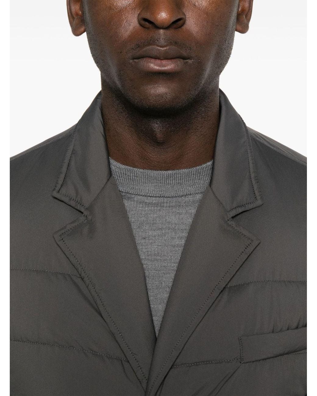 Herno Gray La Giacca Down Jacket for men