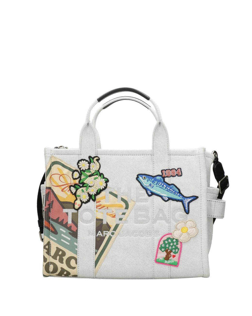 Borse Bianco di Marc Jacobs in Metallic