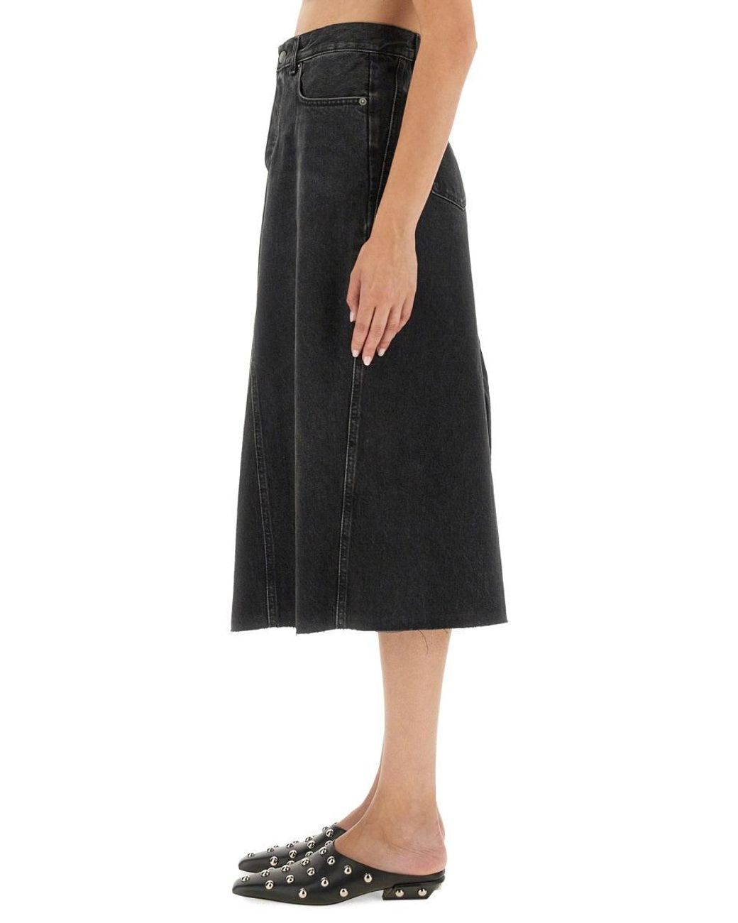 Haikure Black Cotton Skirts