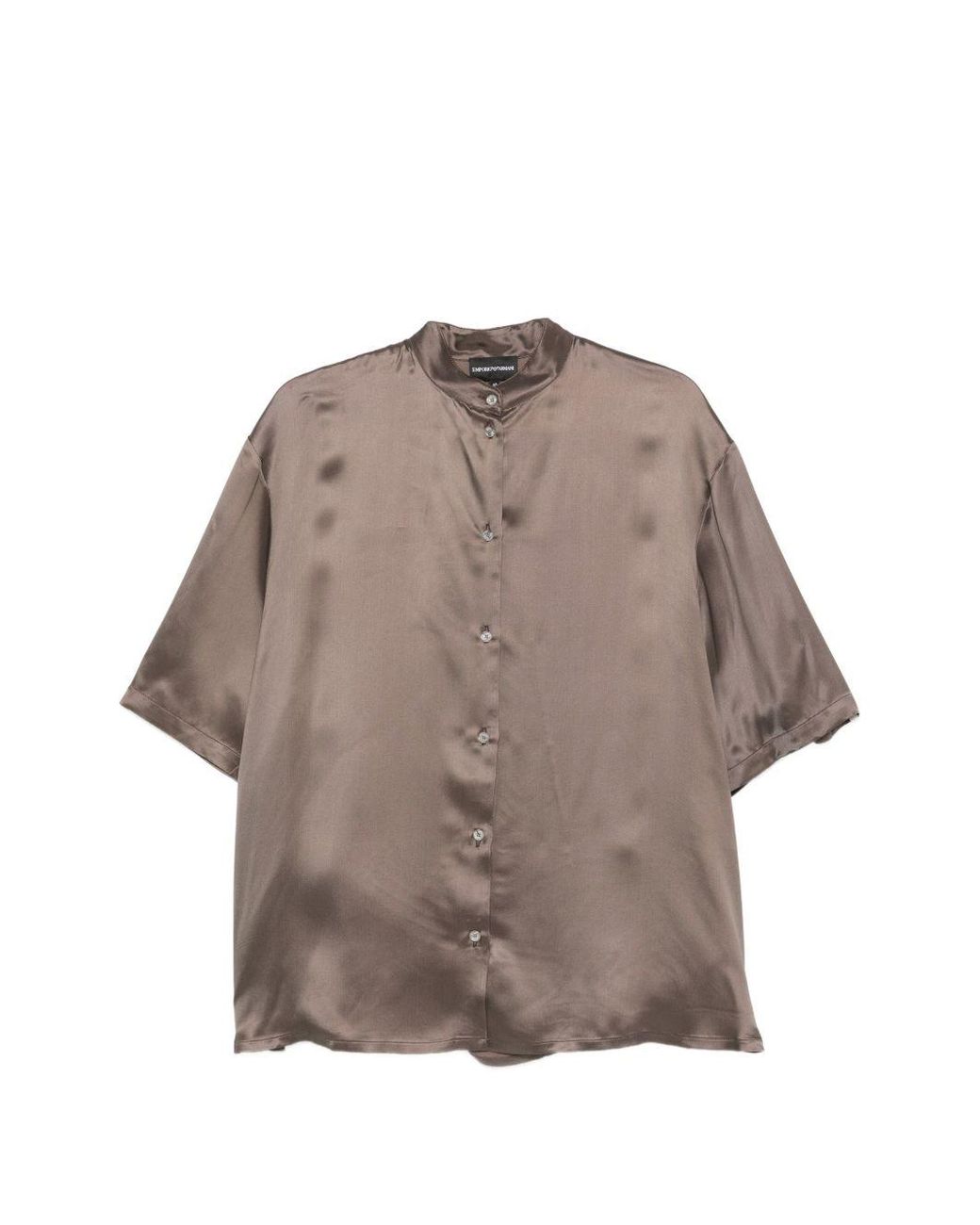 Emporio Armani Gray Short Sleeves Shirt