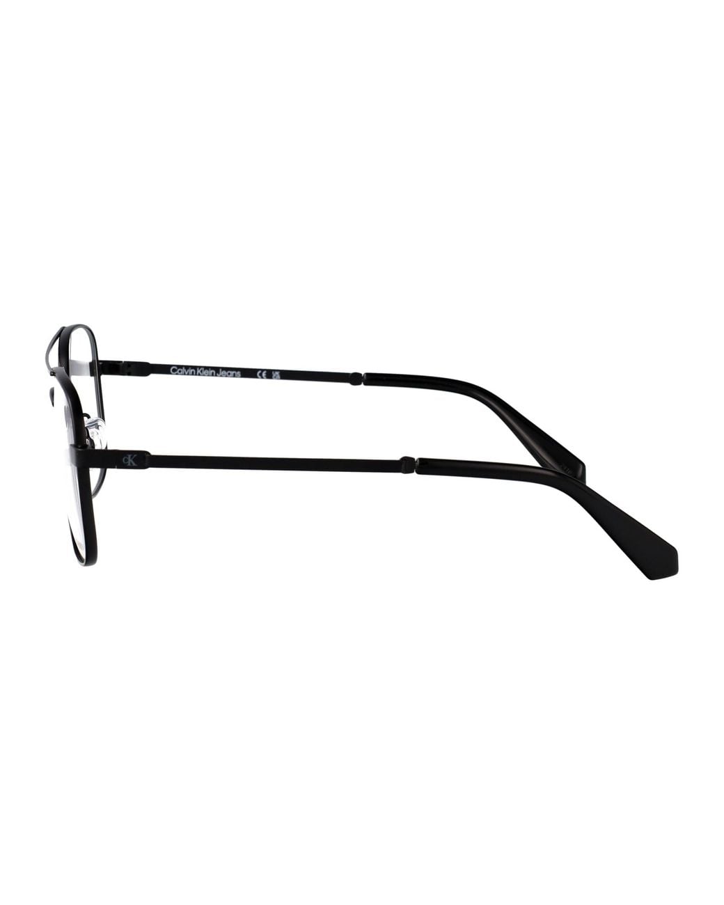 Calvin Klein Black Matte Metal Glasses for men