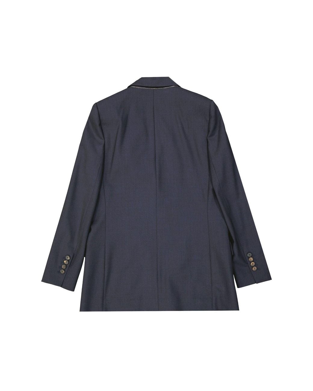 Brunello Cucinelli Blue Virgin Wool Jacket
