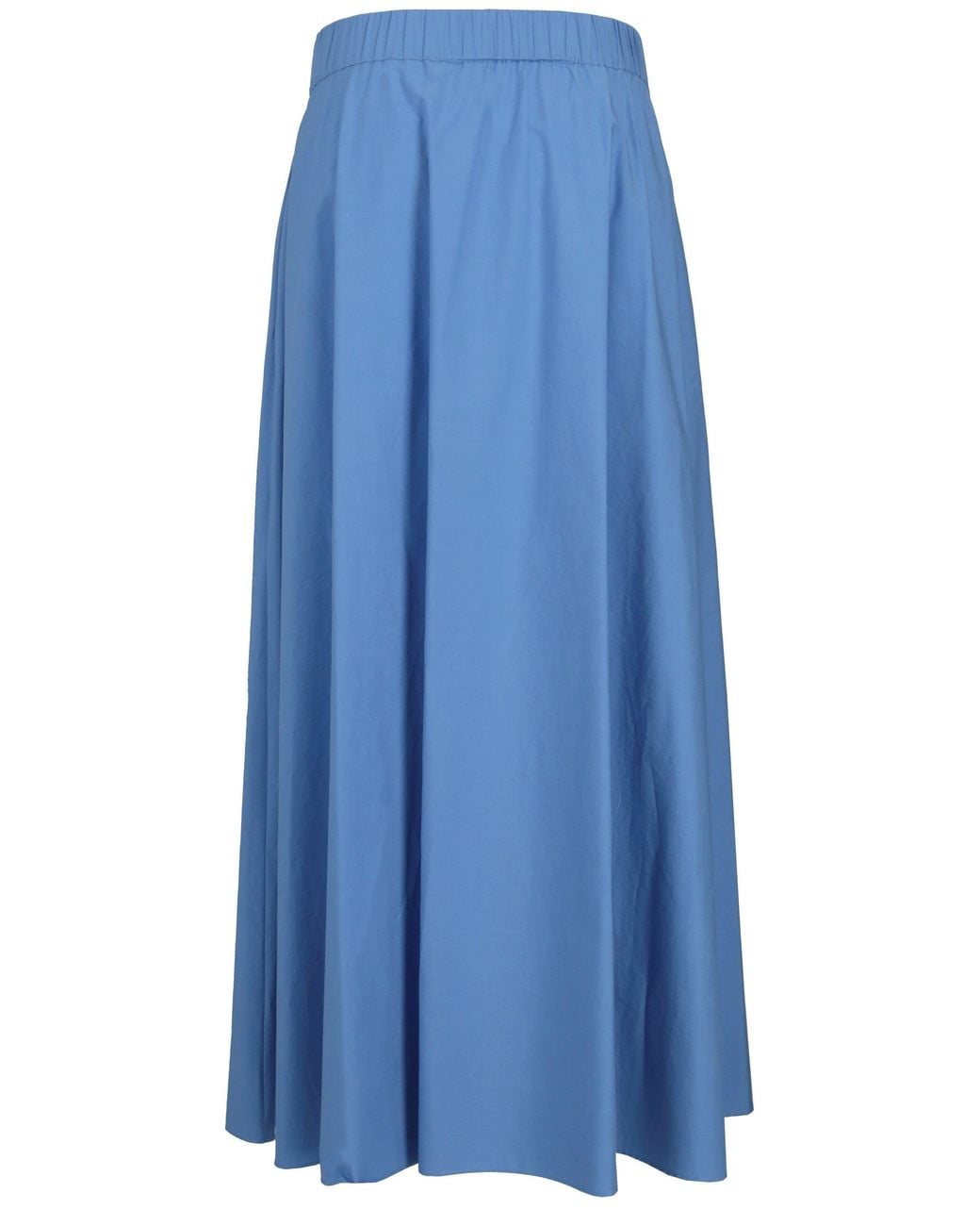 P.A.R.O.S.H. Blue Flared Skirt Soft Silhouette Design