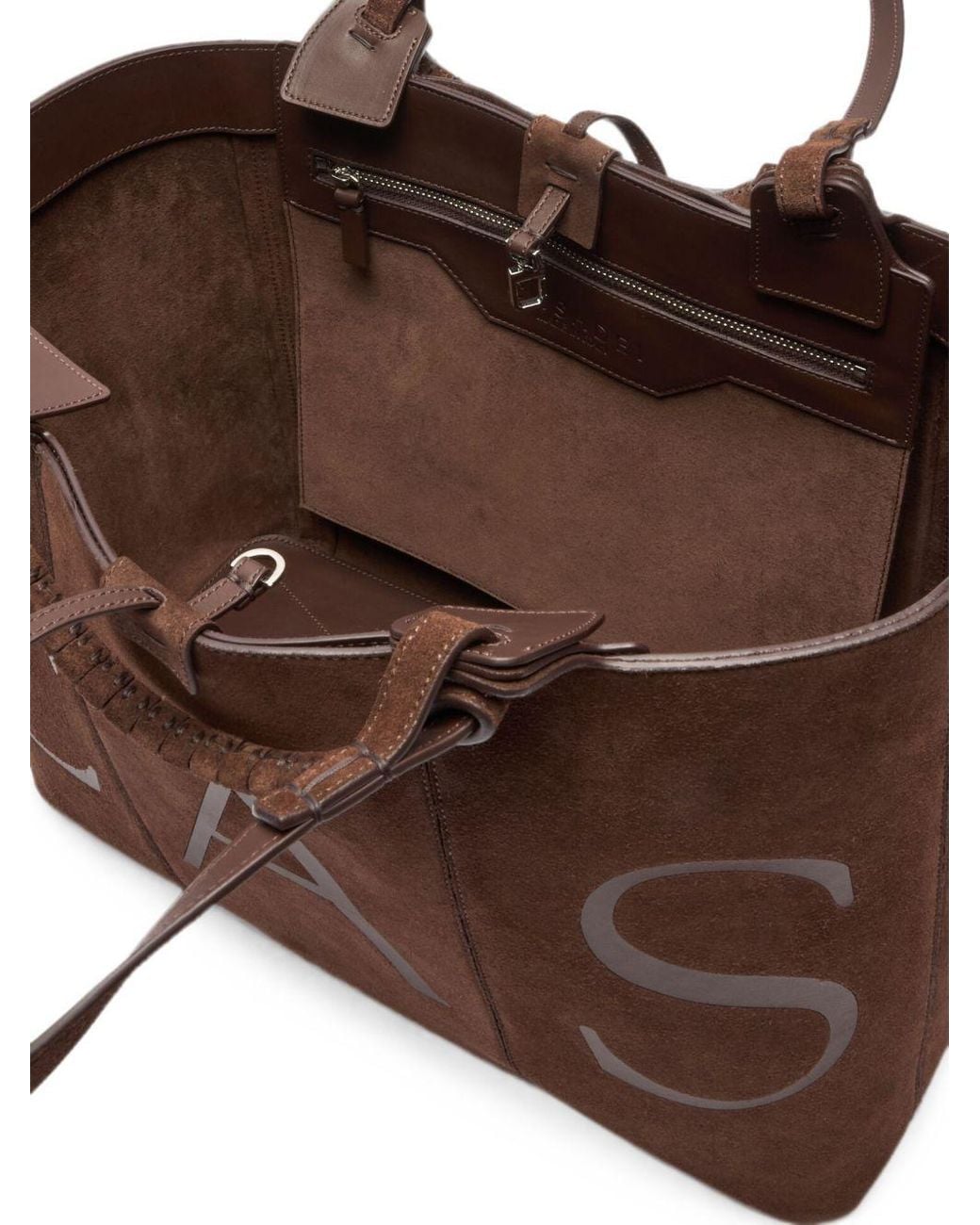 Casadei Brown Leather Tote Bag