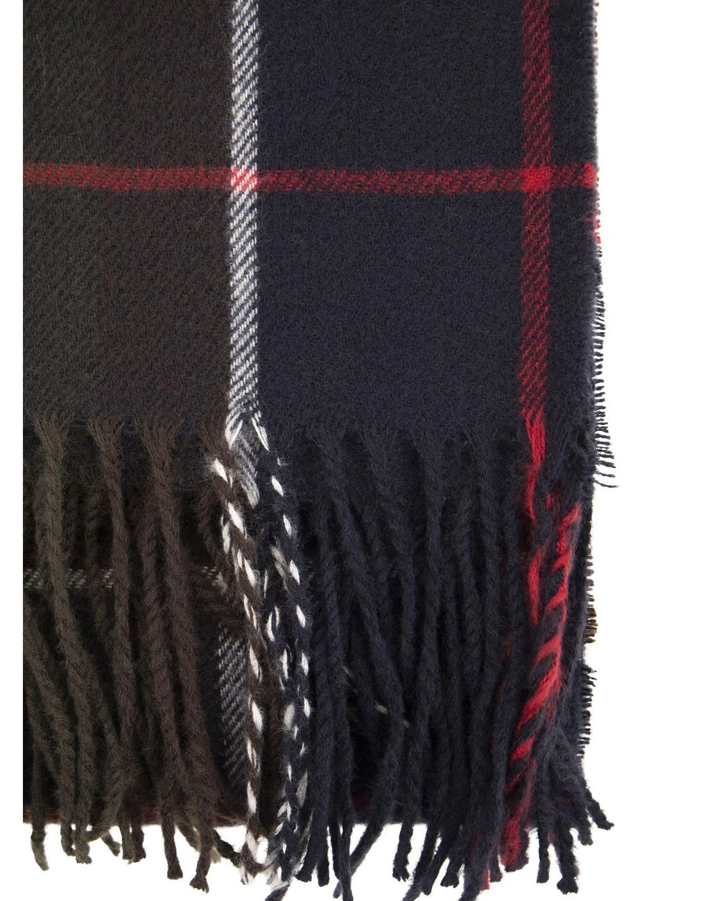 Barbour Black Stanway Tartan Scarf