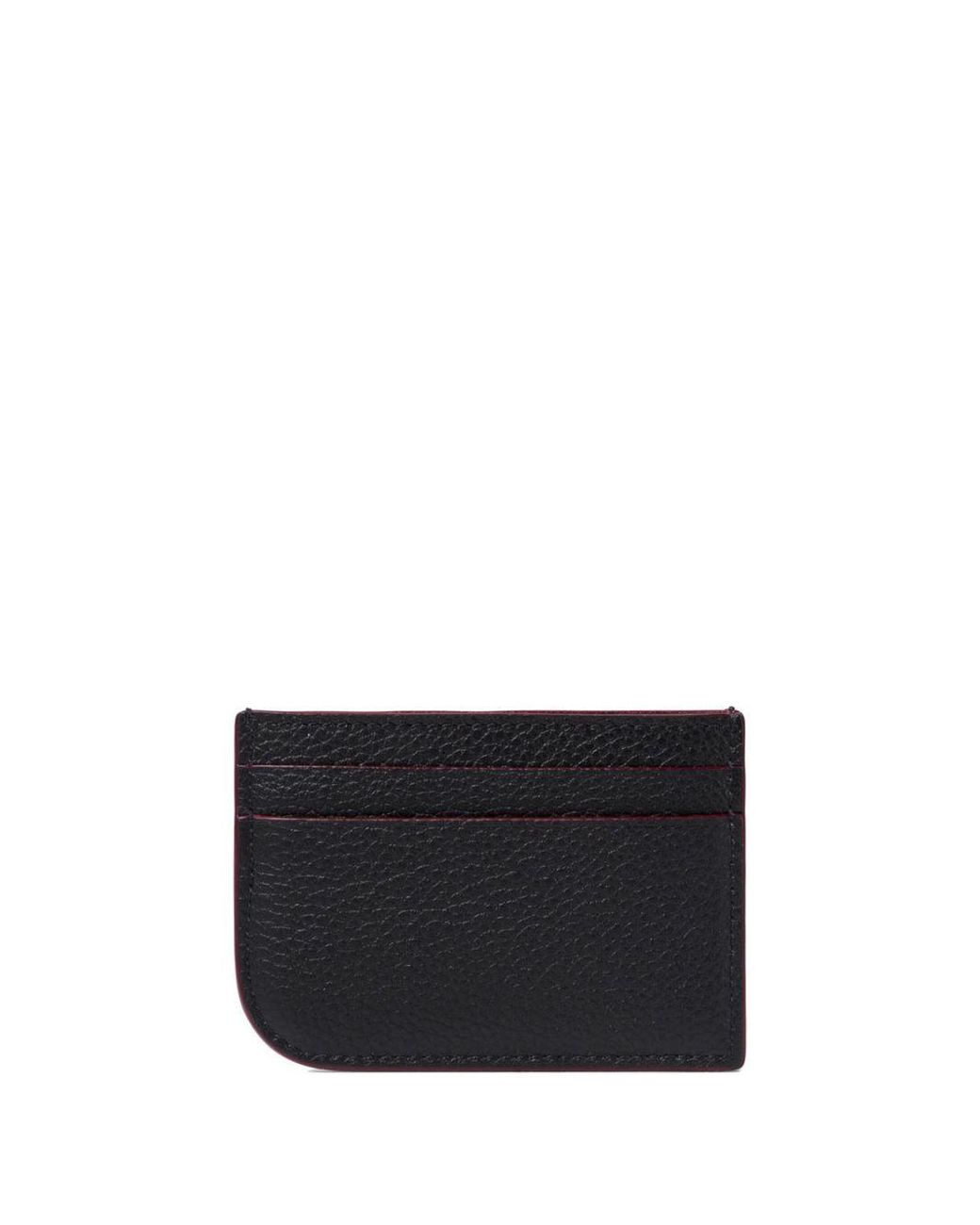 McQueen Black Stilvolle Schwarze Lederkartenhalter