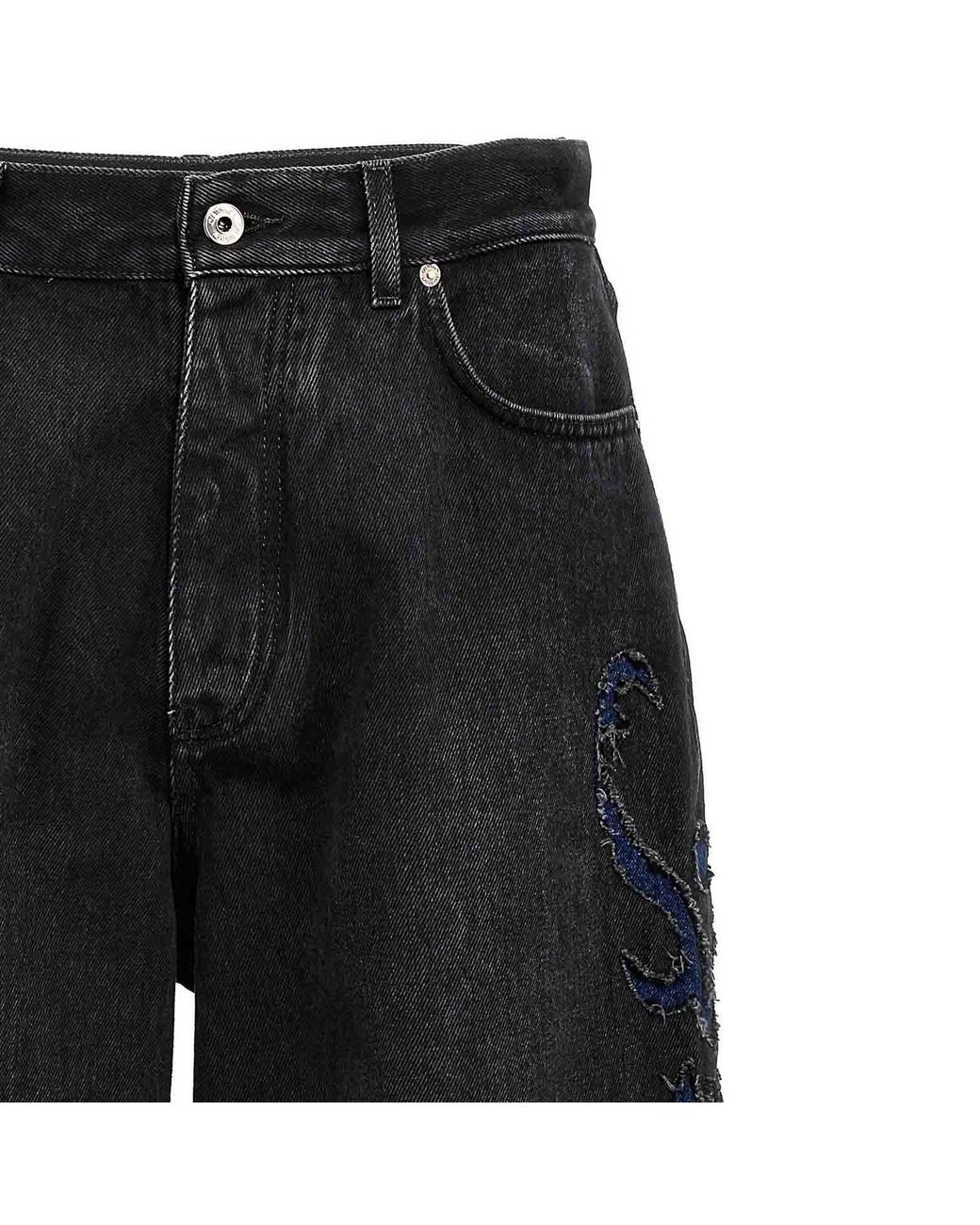 Off-White c/o Virgil Abloh Black Off Denim Flared Jeans for men
