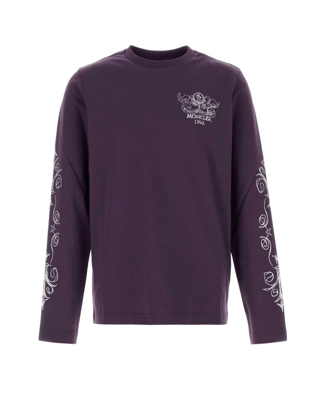 Moncler Purple Cotton T Shirt
