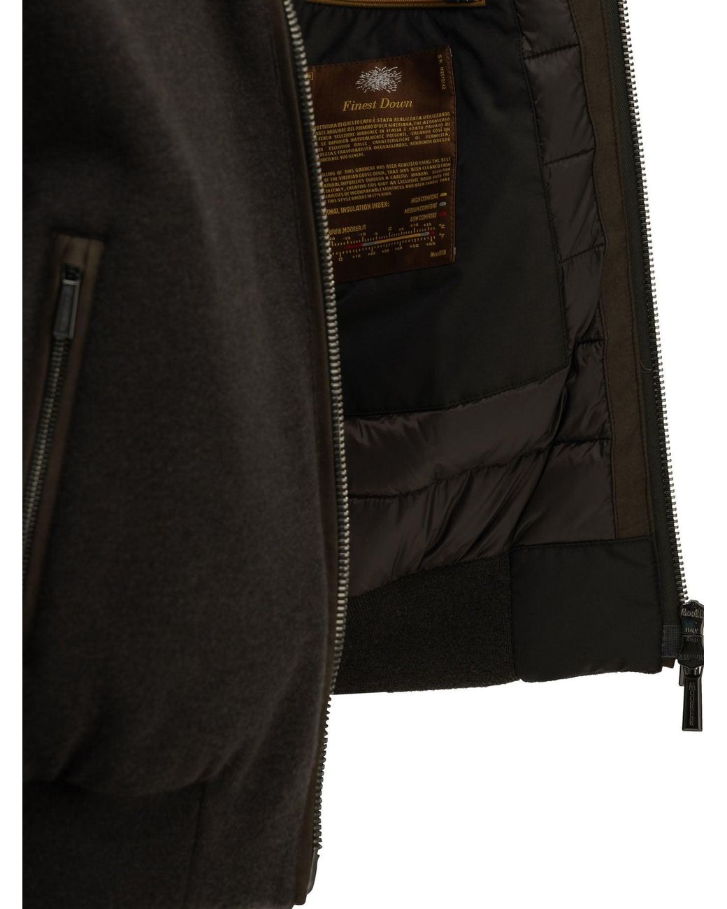 Moorer "bellati Ls9" Bomberjack in het Black