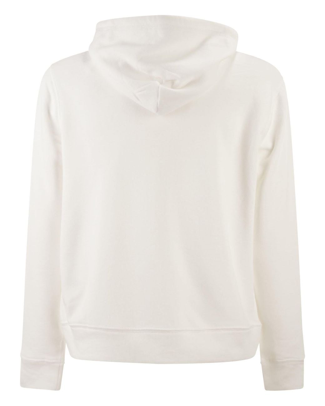 Polo Ralph Lauren White Hooded Terry Cloth Sweatshirt