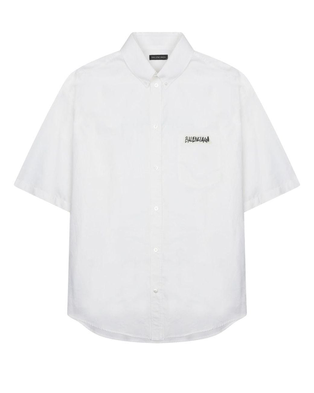 Balenciaga White Shirt With Logo