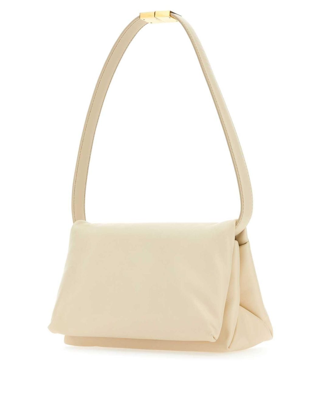 Marni Natural Ivory Leather Prisma Shoulder Bag for men