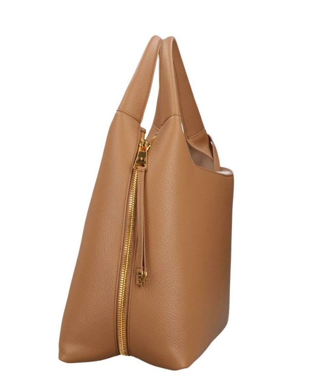 Elisabetta Franchi Brown Hobo Bag