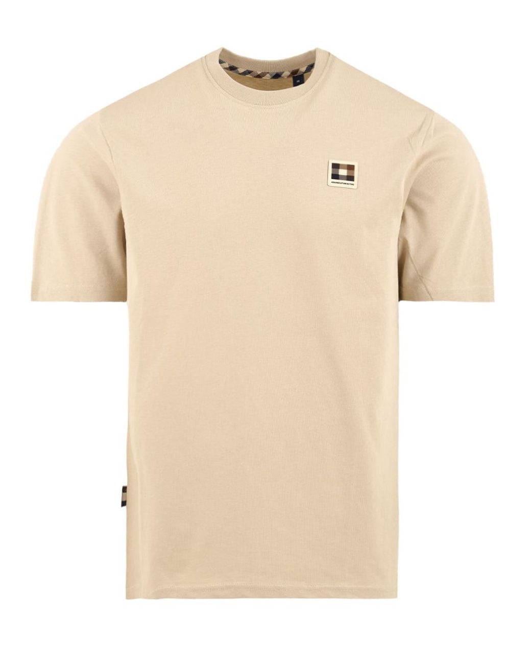 Aquascutum Natural T Shirts And Polos
