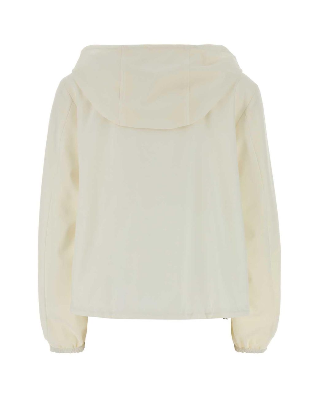Herno White Jersey Reversible Jacket