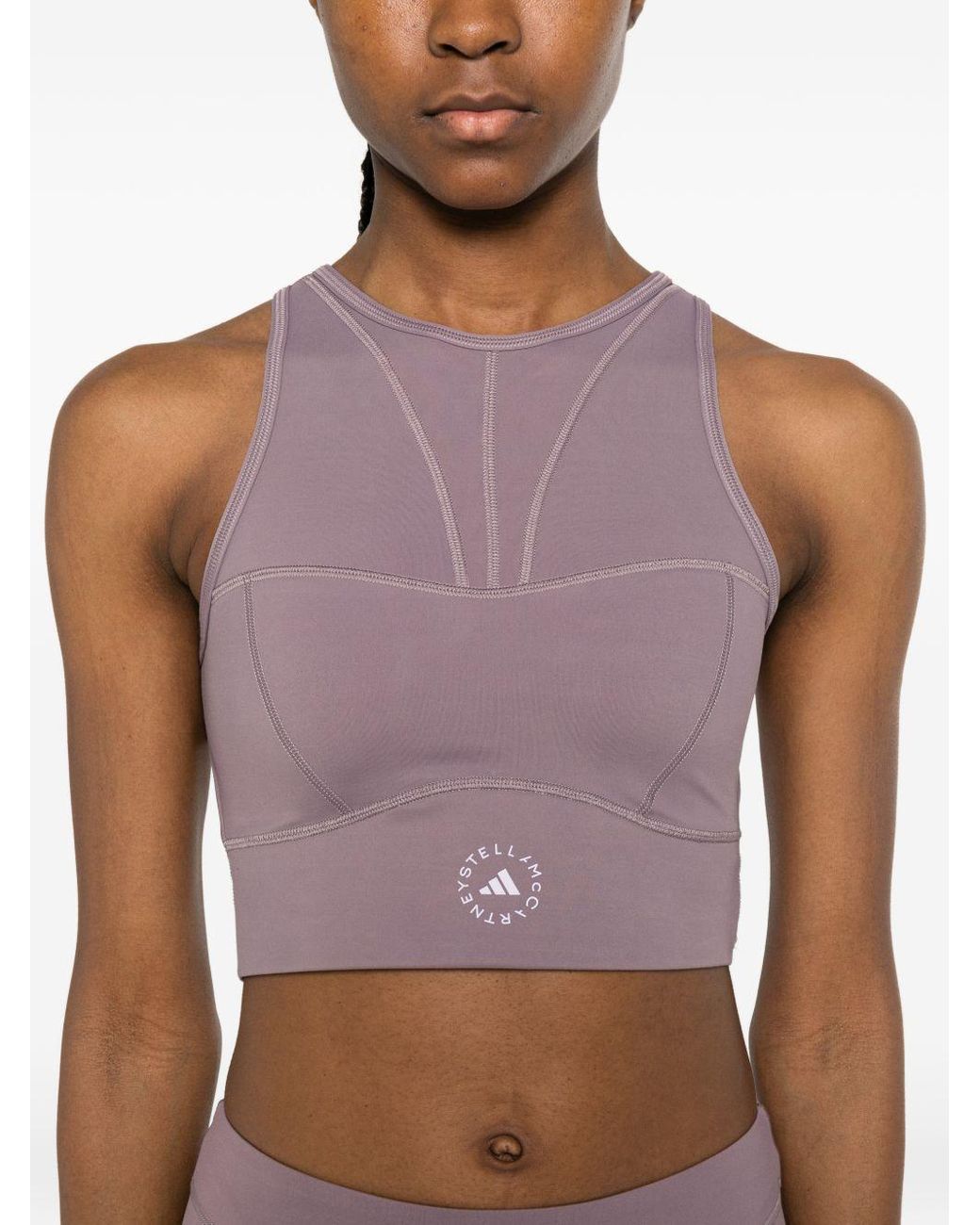 Adidas By Stella McCartney Purple Bralette Top