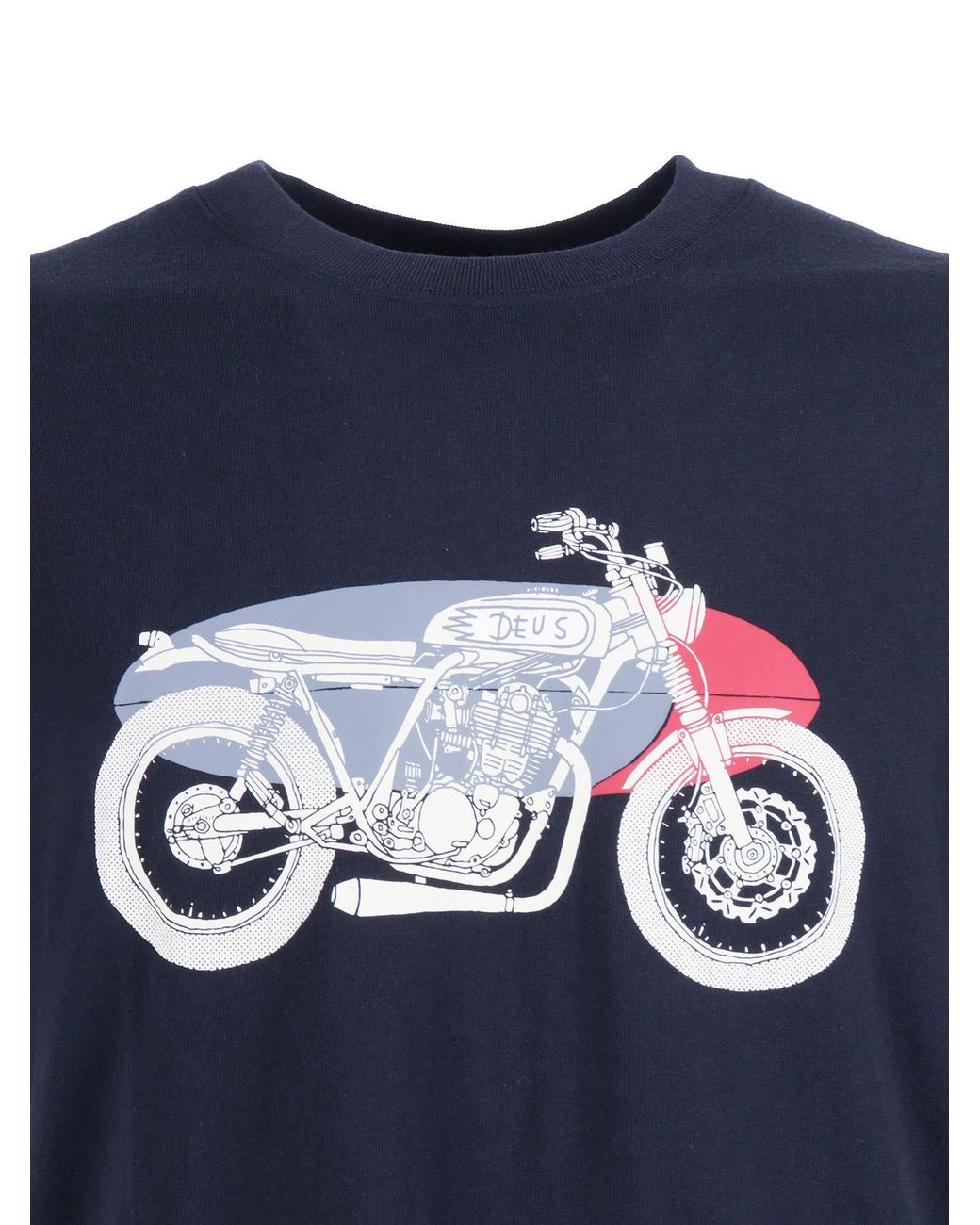 Deus Ex Machina Blue Drovers Dog Tee for men