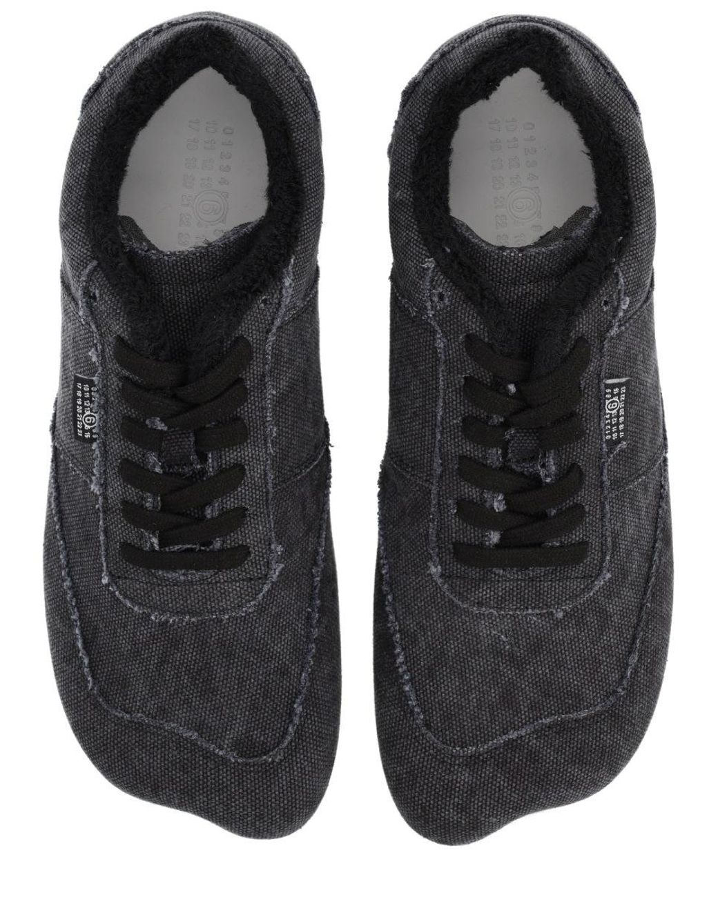 MM6 by Maison Margiela Gray Anatomical Canvas Sneaker for men