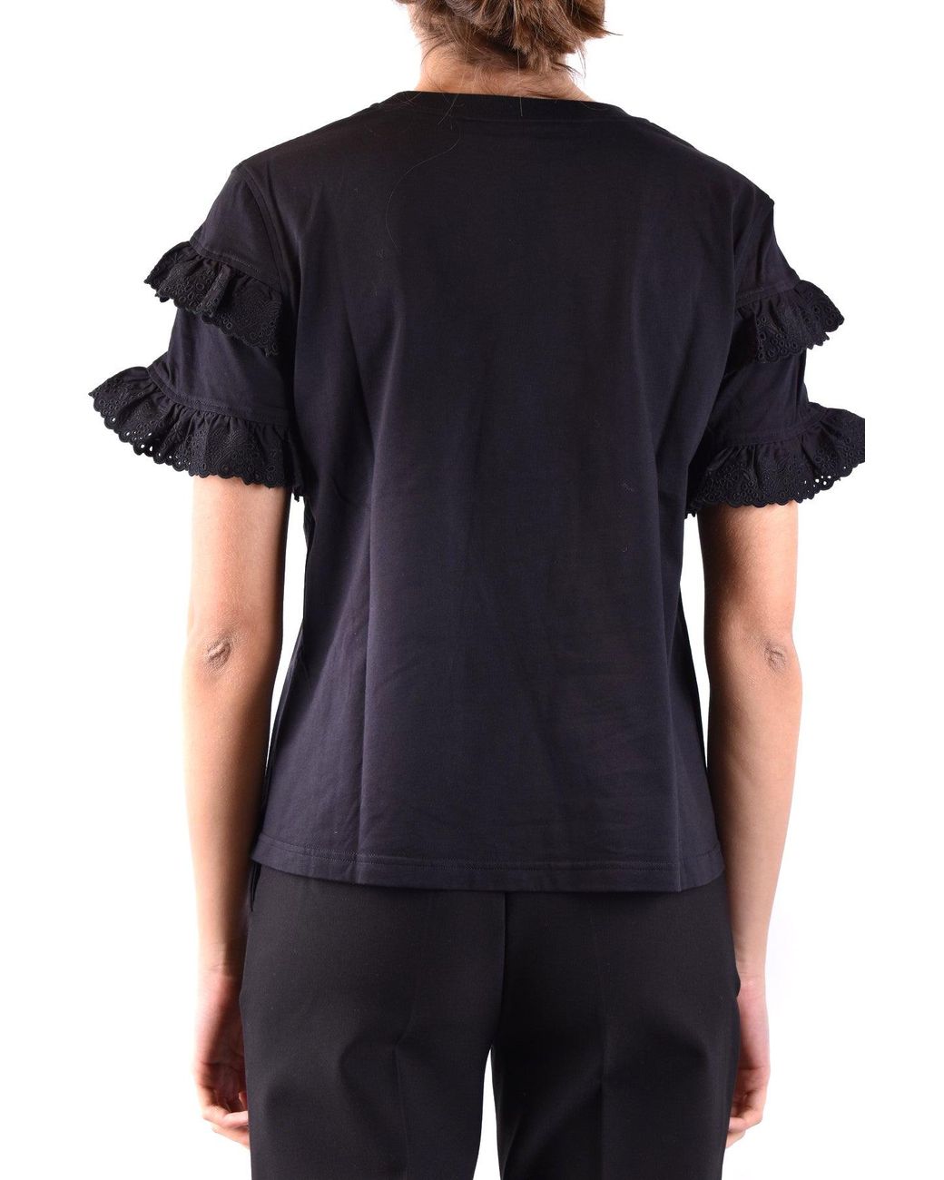 McQ Alexander McQueen Black Tshirt Short Sleeves