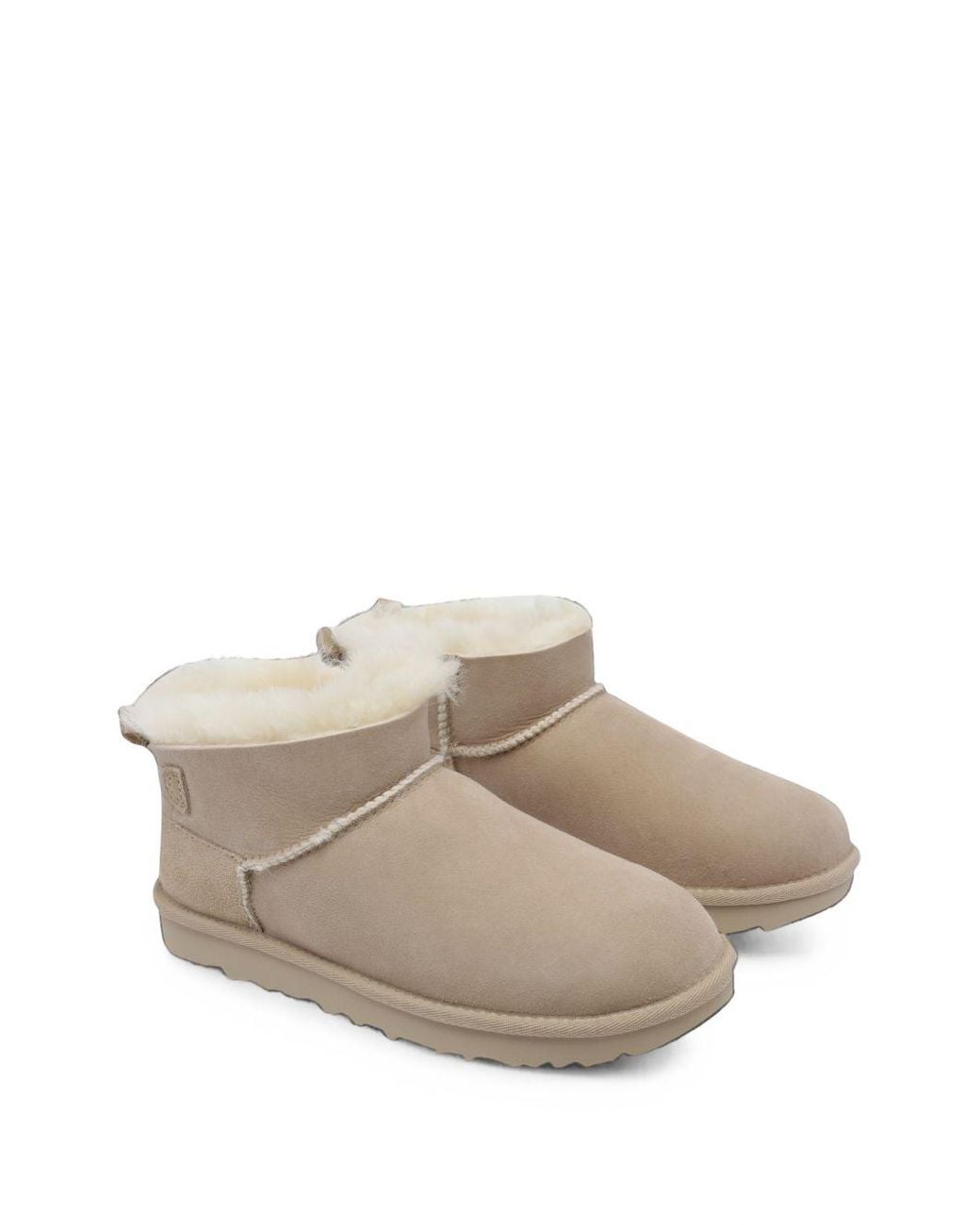 Ugg Natural U Iltra Mini Bailey Bow Boots