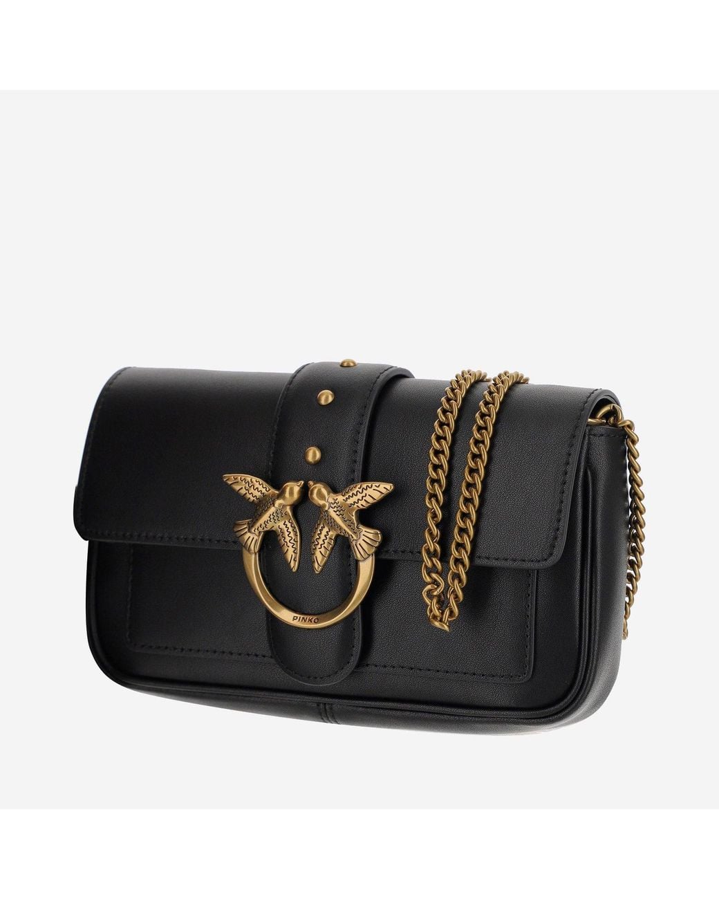 Pinko Black Love One Pocket Bag