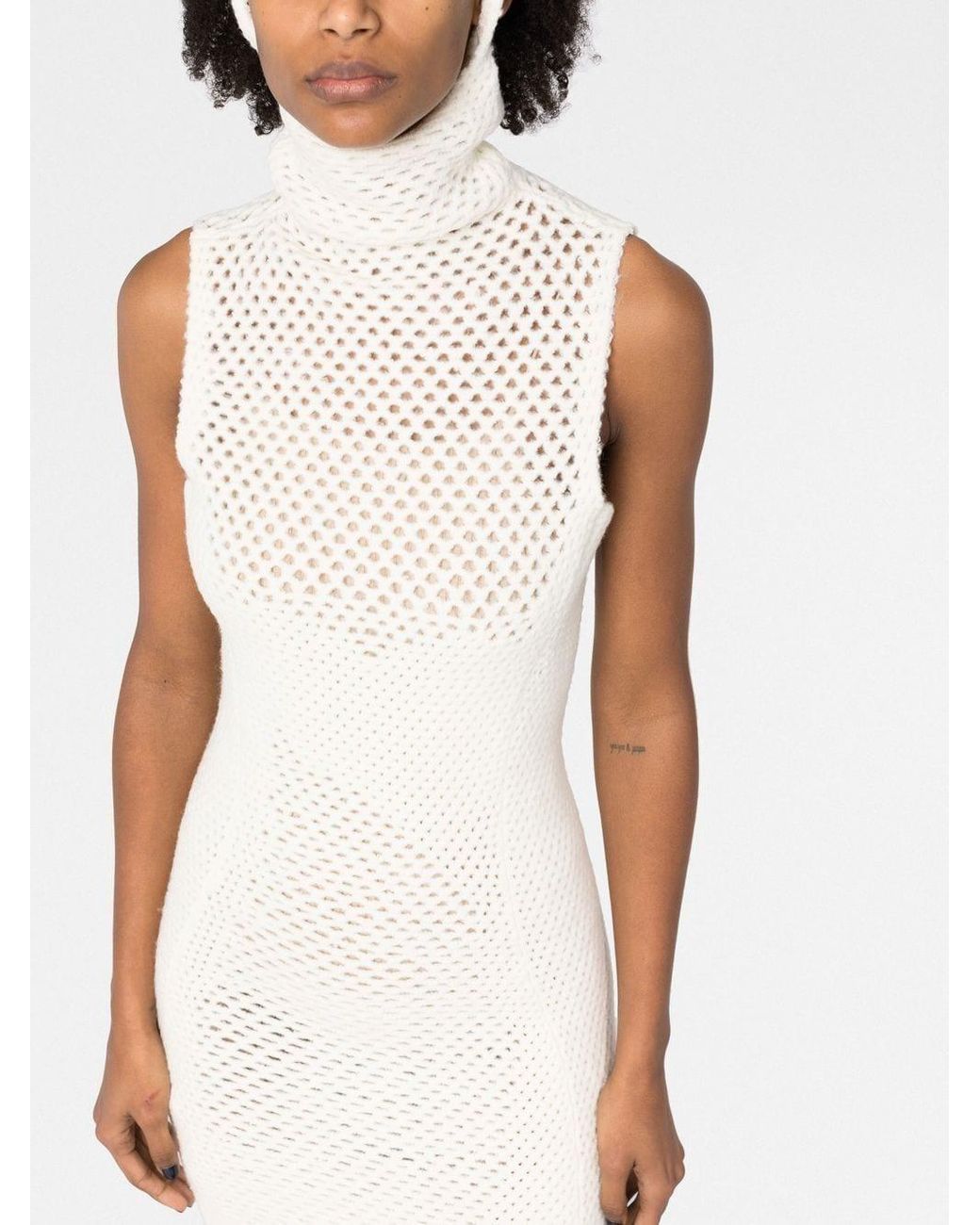 Isa Boulder Map Mini Dress in het White voor heren