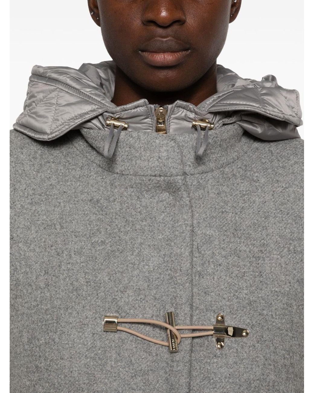 Fay Nylon Midi-parkajas in het Gray