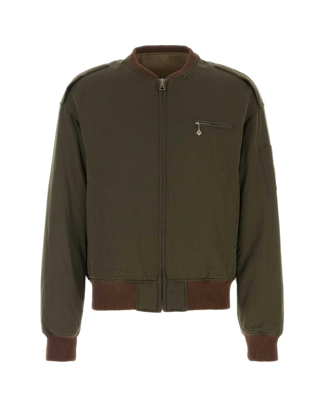 Visvim Green Wool Blend Gunner Down Jacket for men
