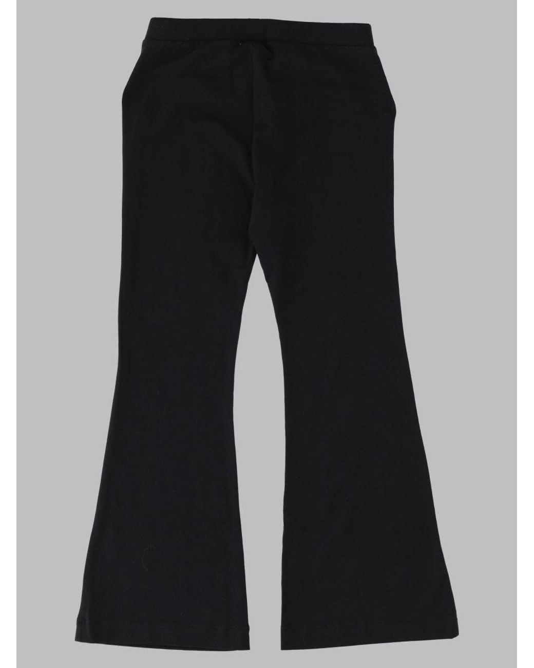 Moschino Black Girls Flared Long Trousers