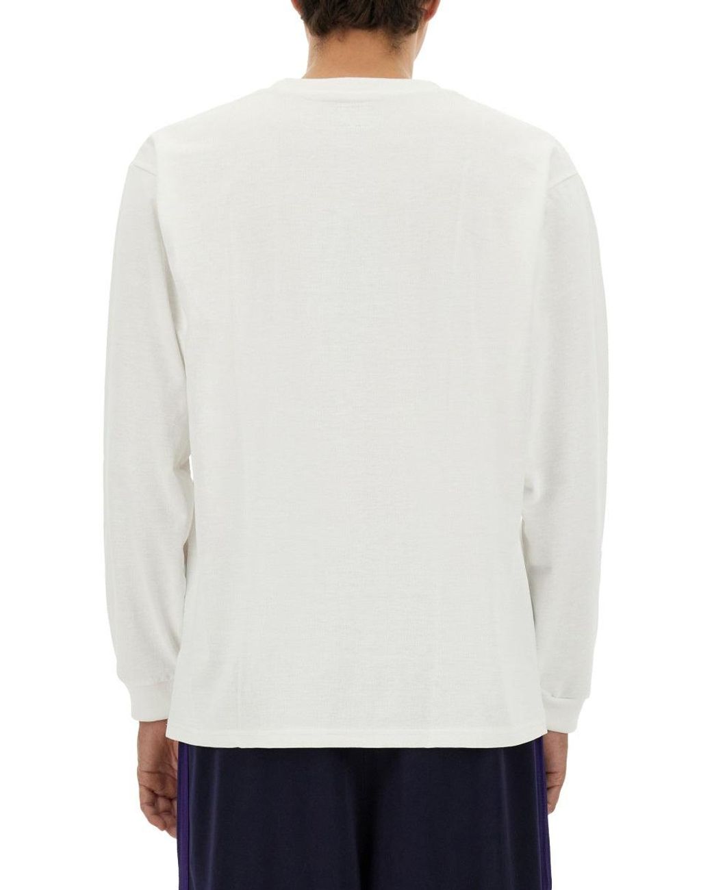 Needles White T Shirt With Logo