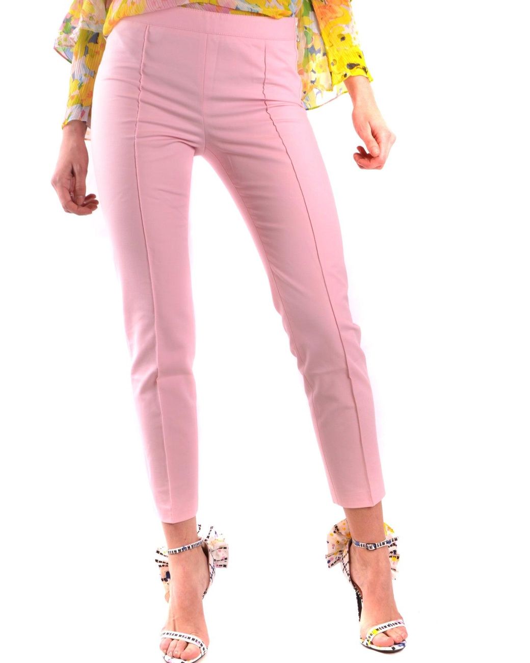 Moschino Broeken ,Roze ,Slim-Fit Broek in het Pink