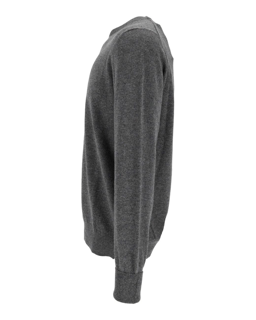 Ballantyne Gray R Neck Pullover