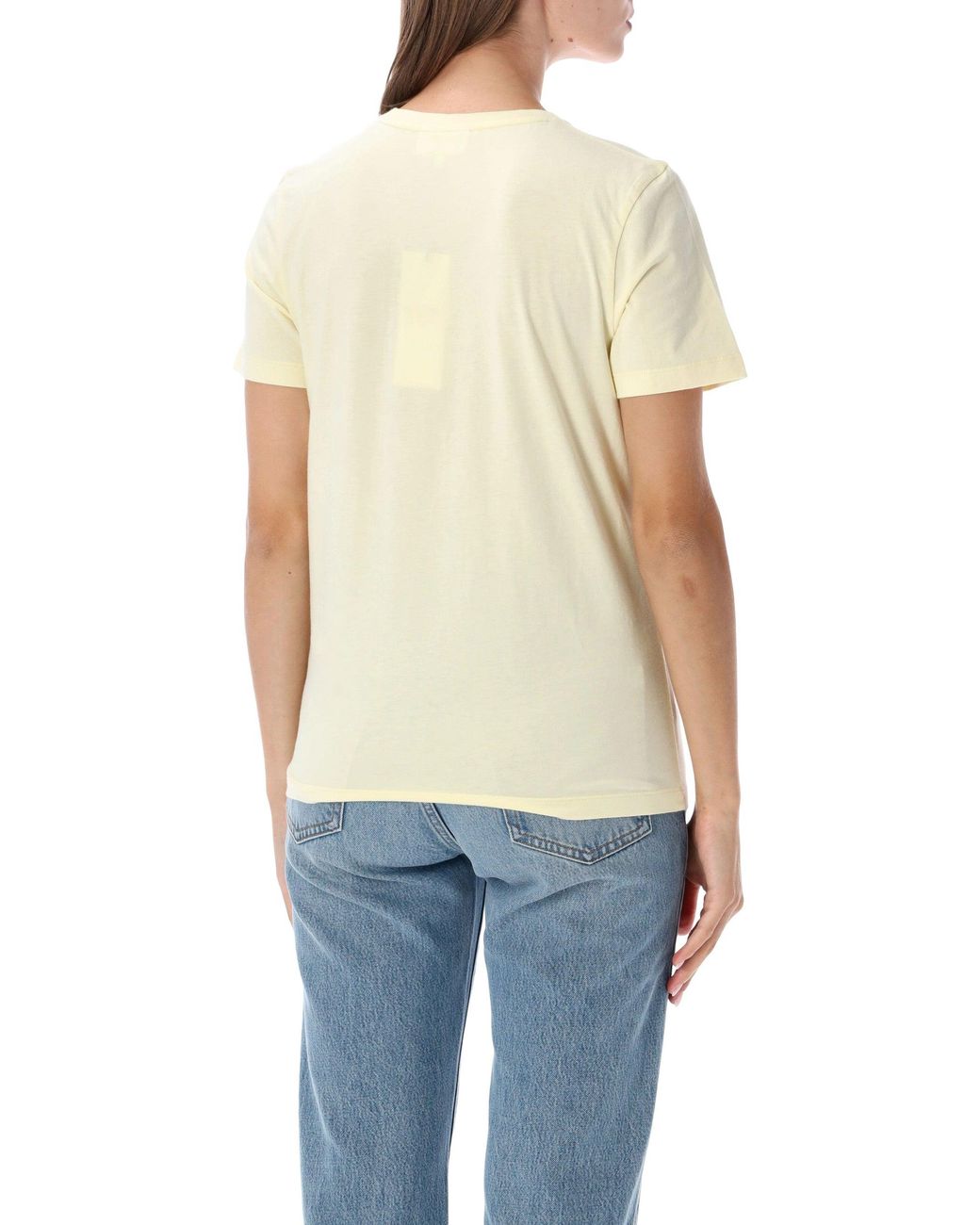 Maison Kitsuné Blue Cotton Fox Patch T-Shirt