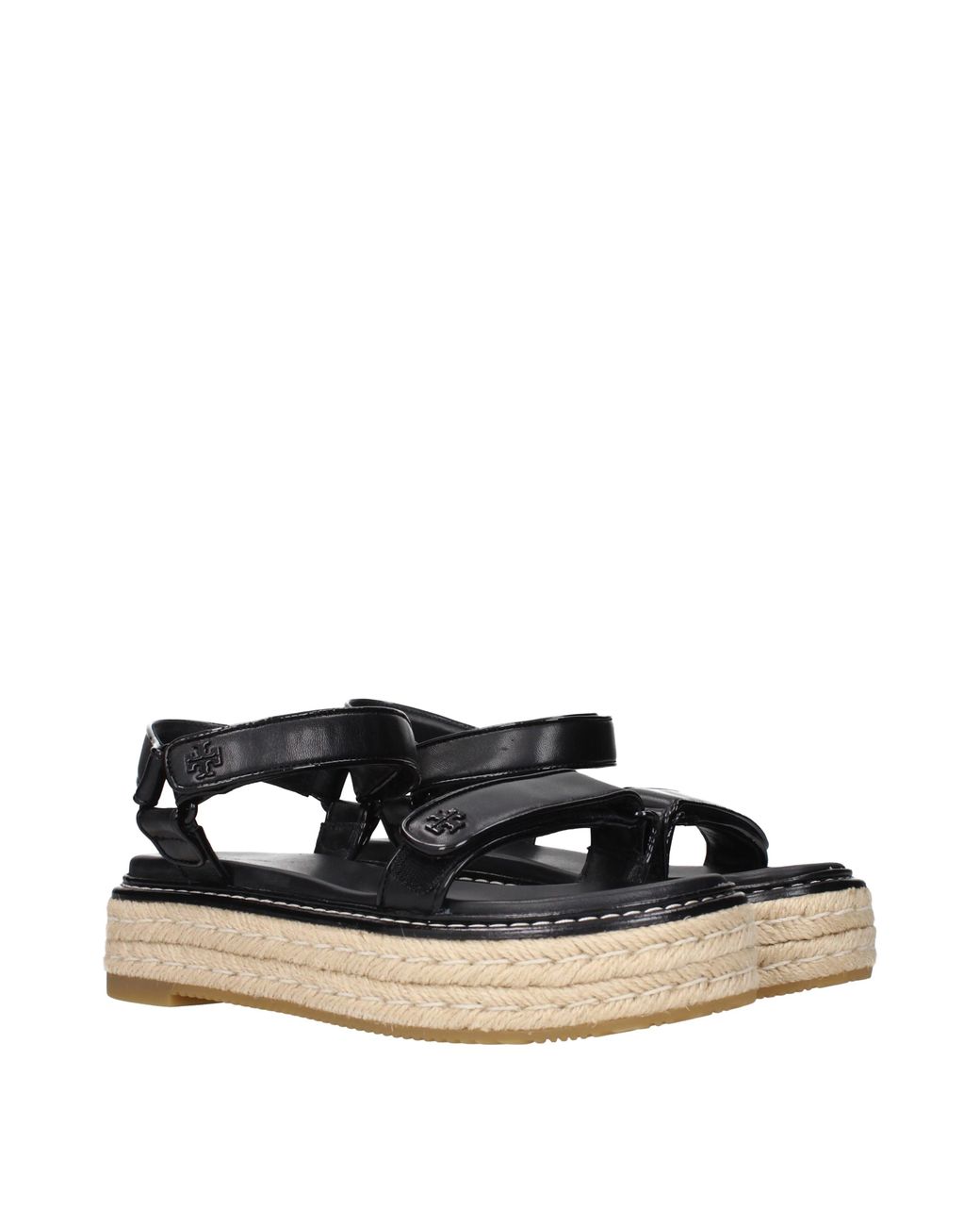 Tory Burch Black Leather Sandals