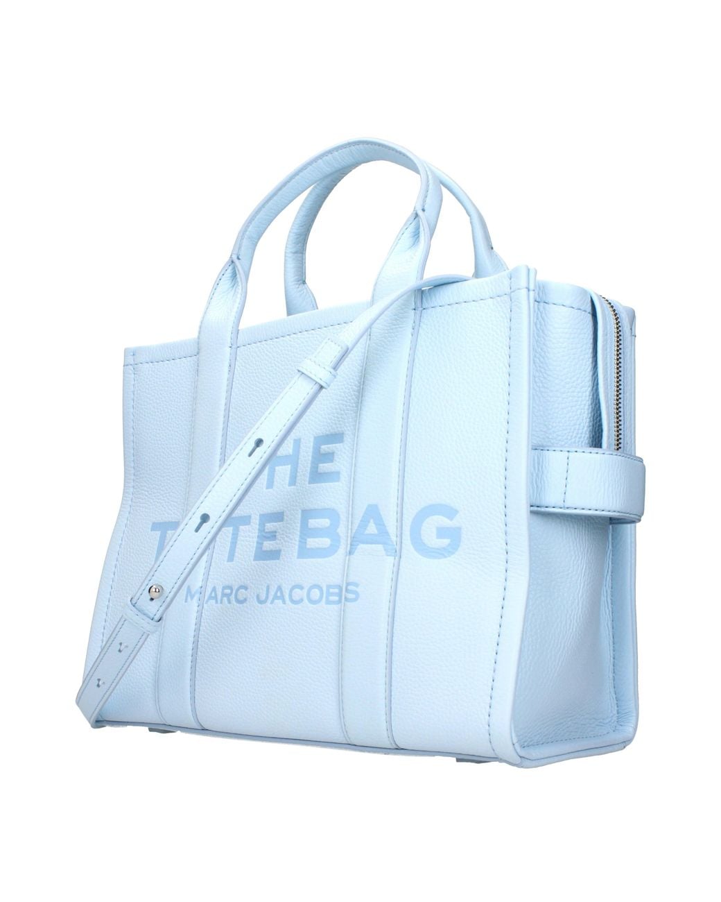 Marc Jacobs Blue Handbags The Tote Leather Celeste/Cloud