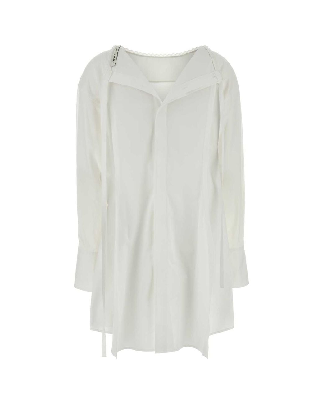Carven White Dr452-Short Esperanto Dress