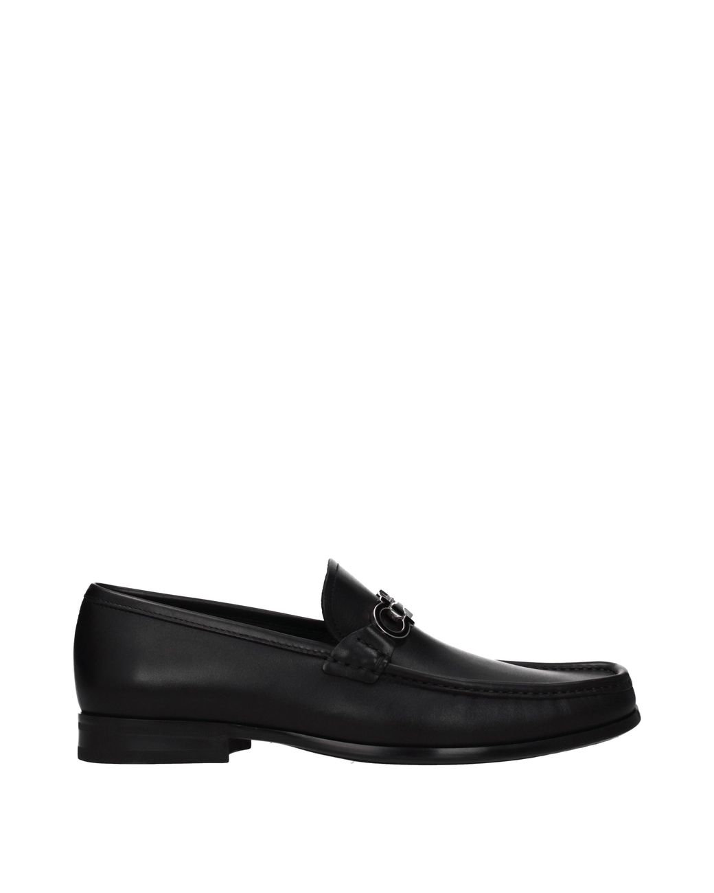 Ferragamo Black Chris Moccasins Leather