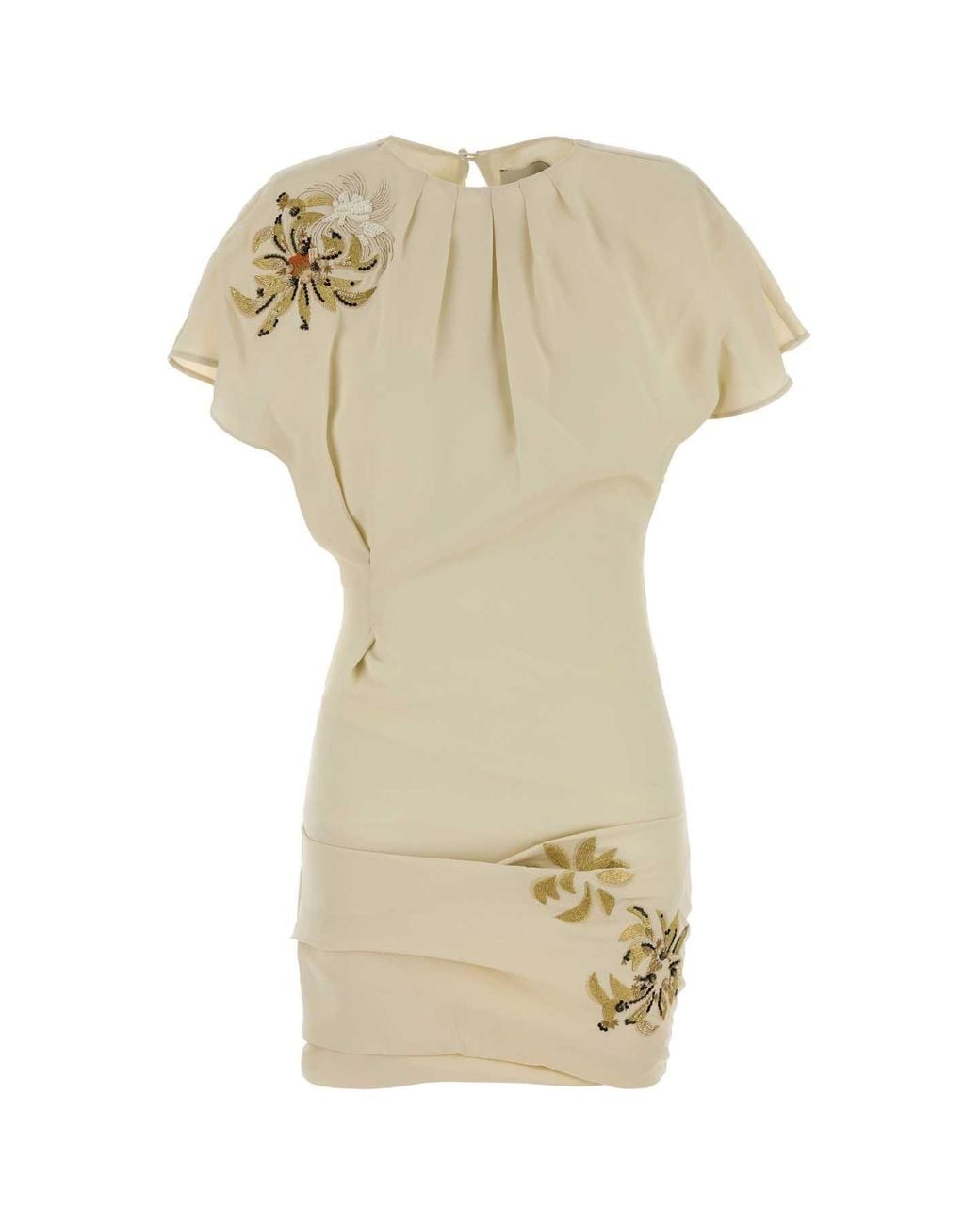 Isabel Marant White Sakia Crepe Dress