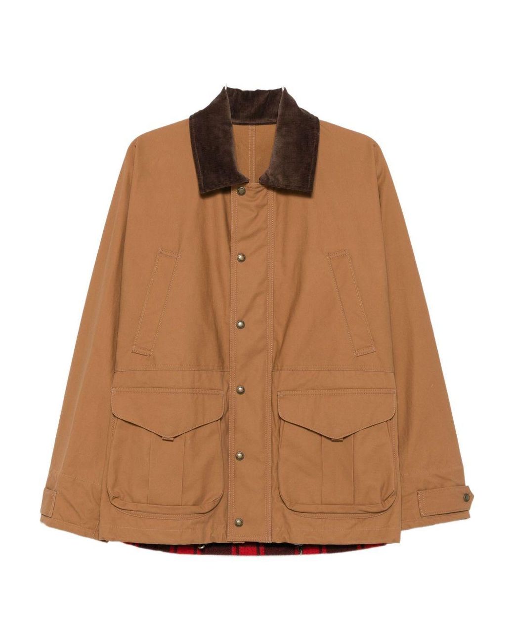 Junya Watanabe Ribfluwelen Shirtjack in het Brown voor heren